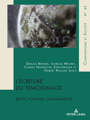 cover image of L'écriture du témoignage